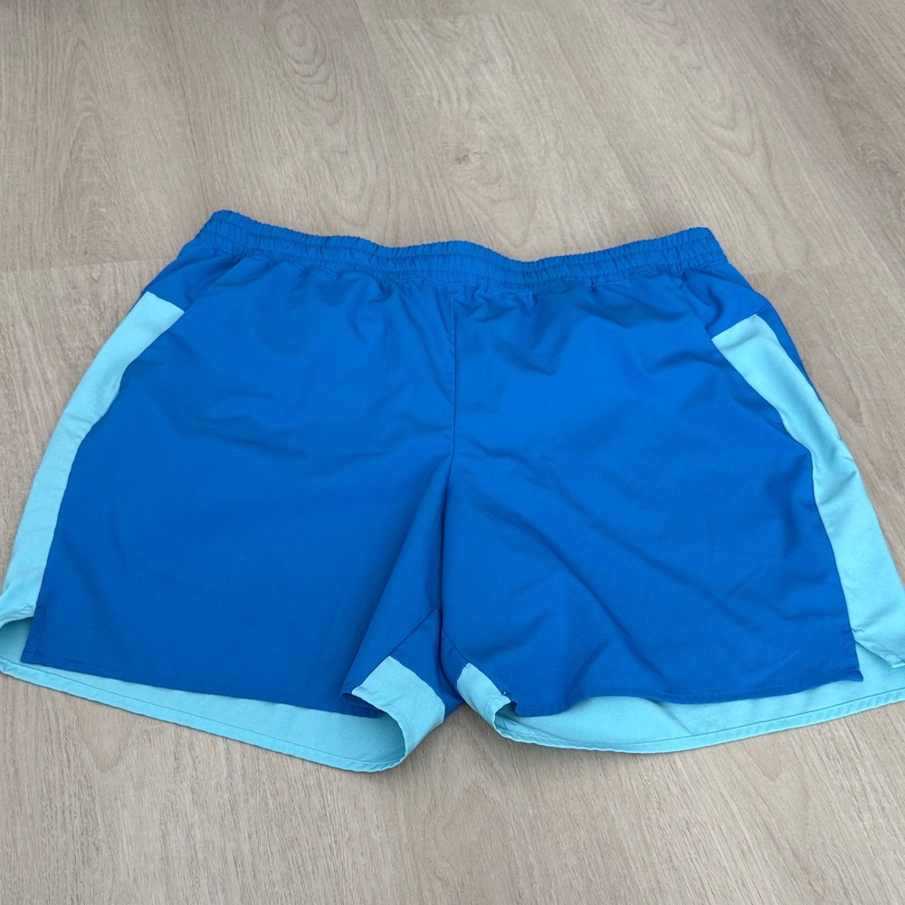 Tek Gear Men's Blue and Light Blue Athletic Shorts